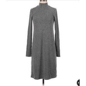 White House Black Market Gray mock long sleeve Shift Sweaterdress XS